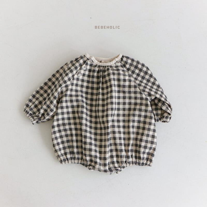 Bebe Holic - Korean Baby Fashion - #babyboutiqueclothing - Bring Check Bodysuit - 3