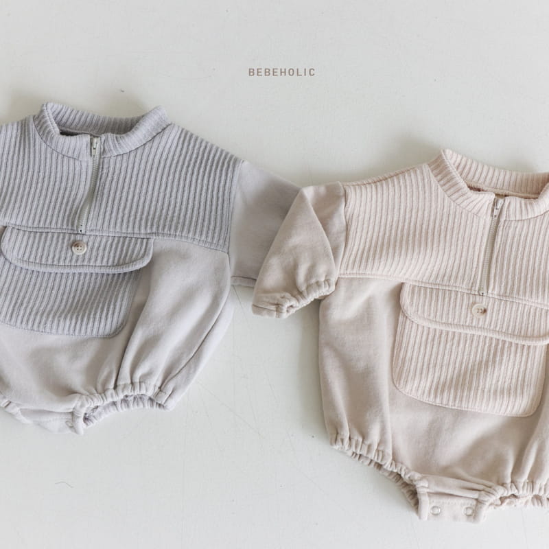 Bebe Holic - Korean Baby Fashion - #babyboutiqueclothing - Lita Zipper Bodysuit - 3