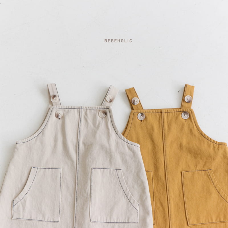 Bebe Holic - Korean Baby Fashion - #babyfashion - Two Two Dungarees Bodysuit