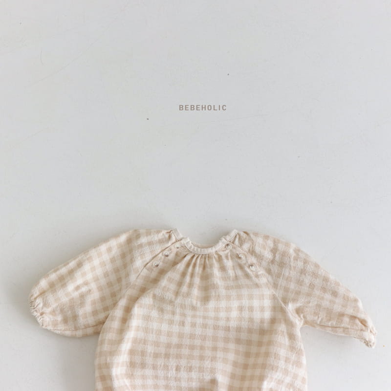 Bebe Holic - Korean Baby Fashion - #babygirlfashion - Bring Check Bodysuit - 7