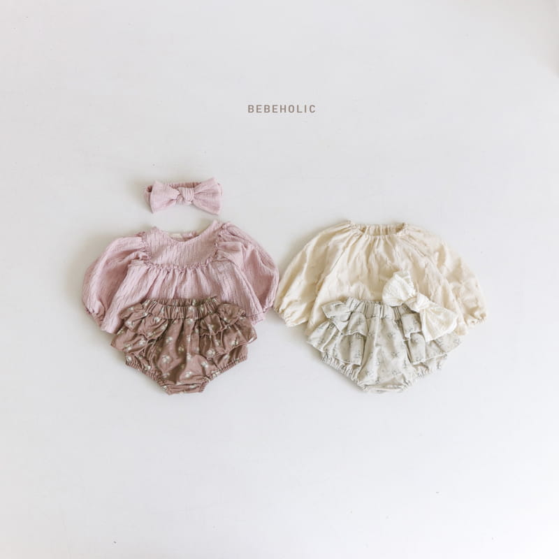 Bebe Holic - Korean Baby Fashion - #babylifestyle - Small Flower Frill Bloomer - 11