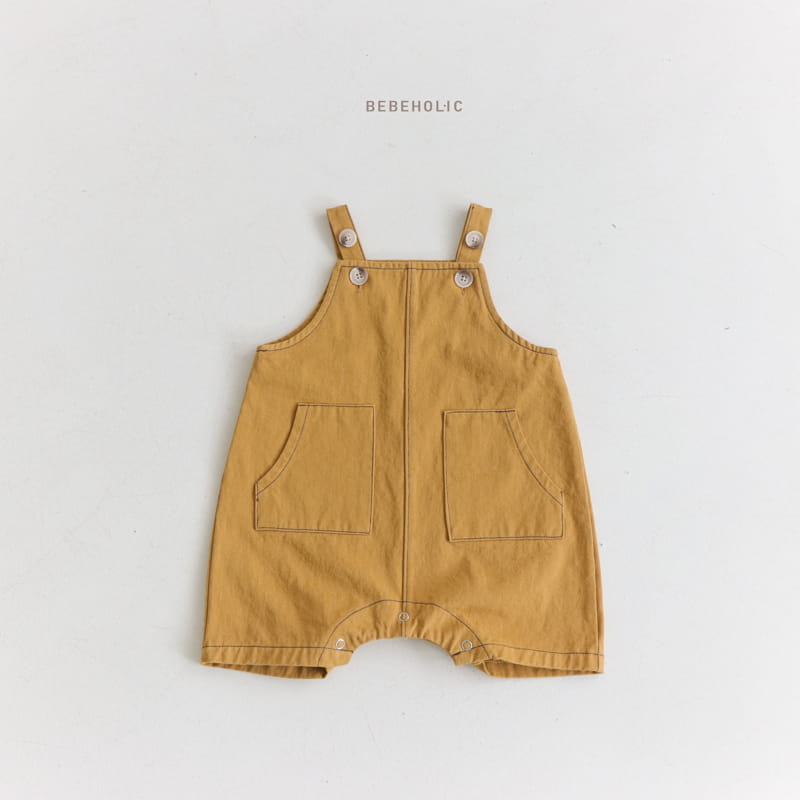 Bebe Holic - Korean Baby Fashion - #babyoninstagram - Two Two Dungarees Bodysuit - 5