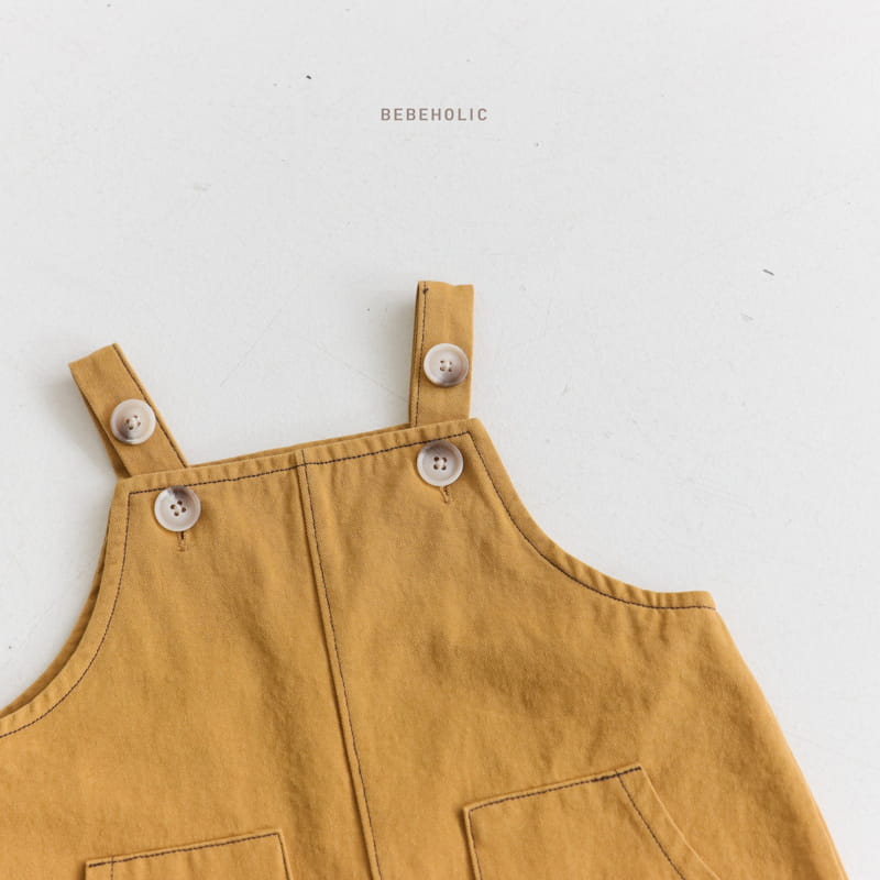 Bebe Holic - Korean Baby Fashion - #babyootd - Two Two Dungarees Bodysuit - 6