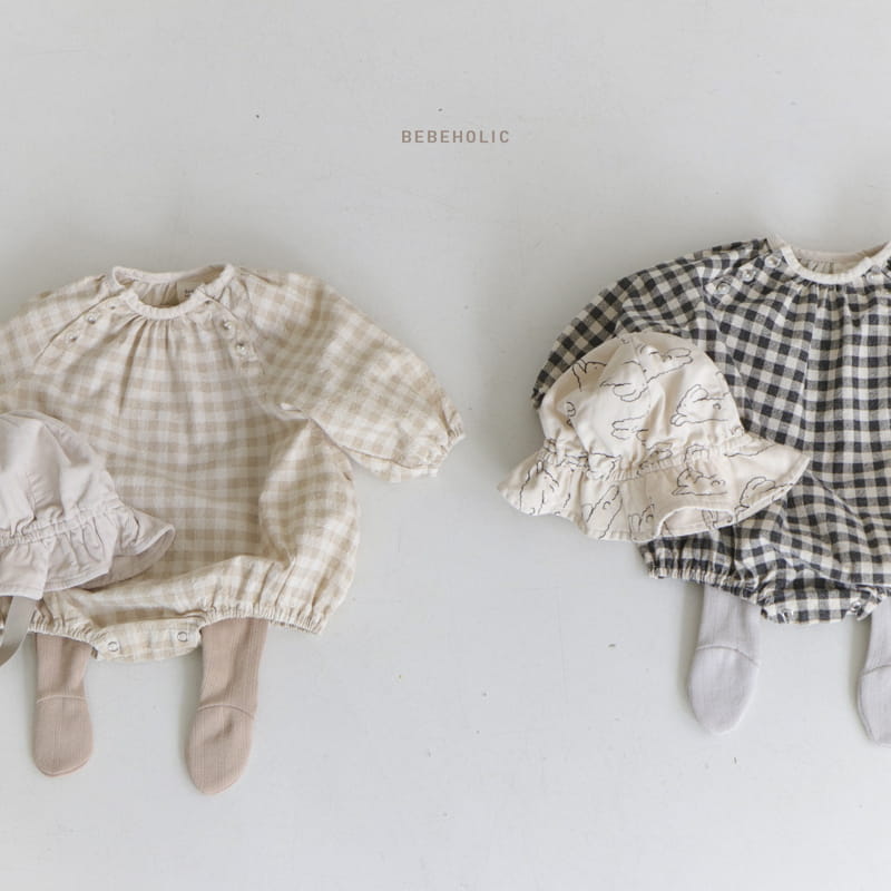 Bebe Holic - Korean Baby Fashion - #babyootd - Bring Check Bodysuit - 10