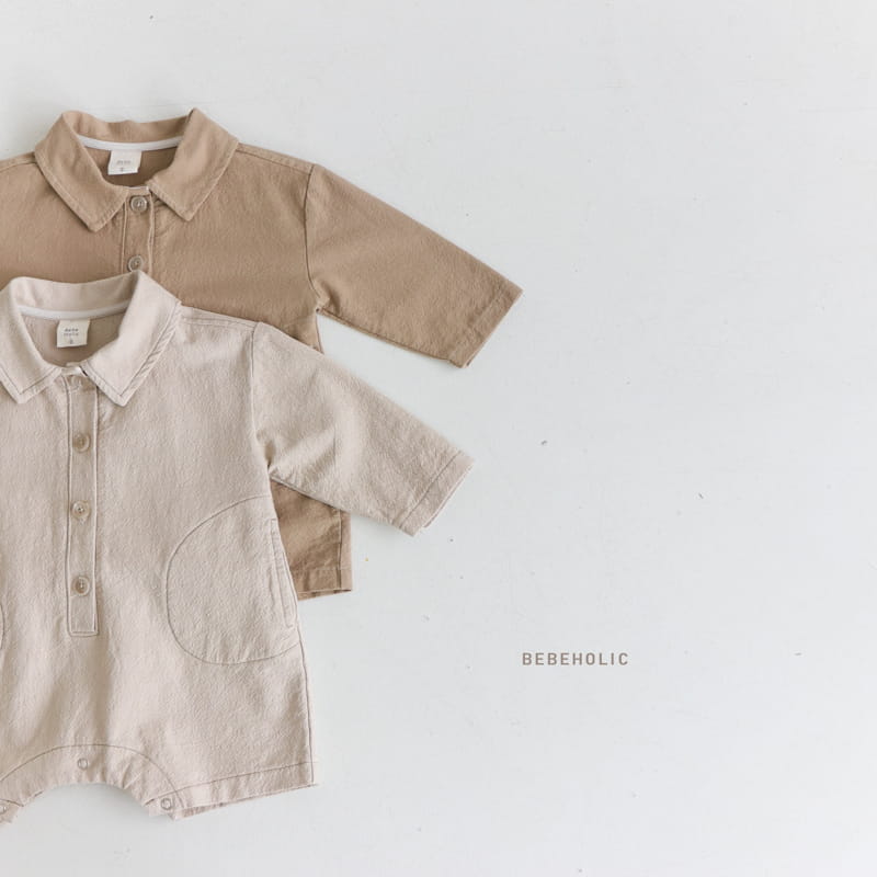 Bebe Holic - Korean Baby Fashion - #babyootd - Misty Collar Bodysuit