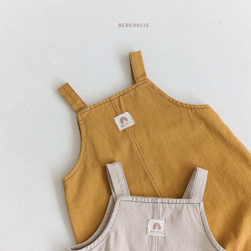 Bebe Holic - Korean Baby Fashion - #babyoutfit - Two Two Dungarees Bodysuit - 7