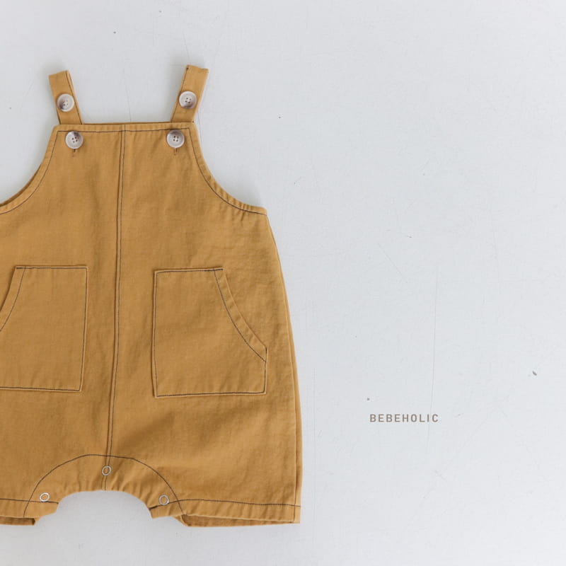 Bebe Holic - Korean Baby Fashion - #babyoutfit - Two Two Dungarees Bodysuit - 8