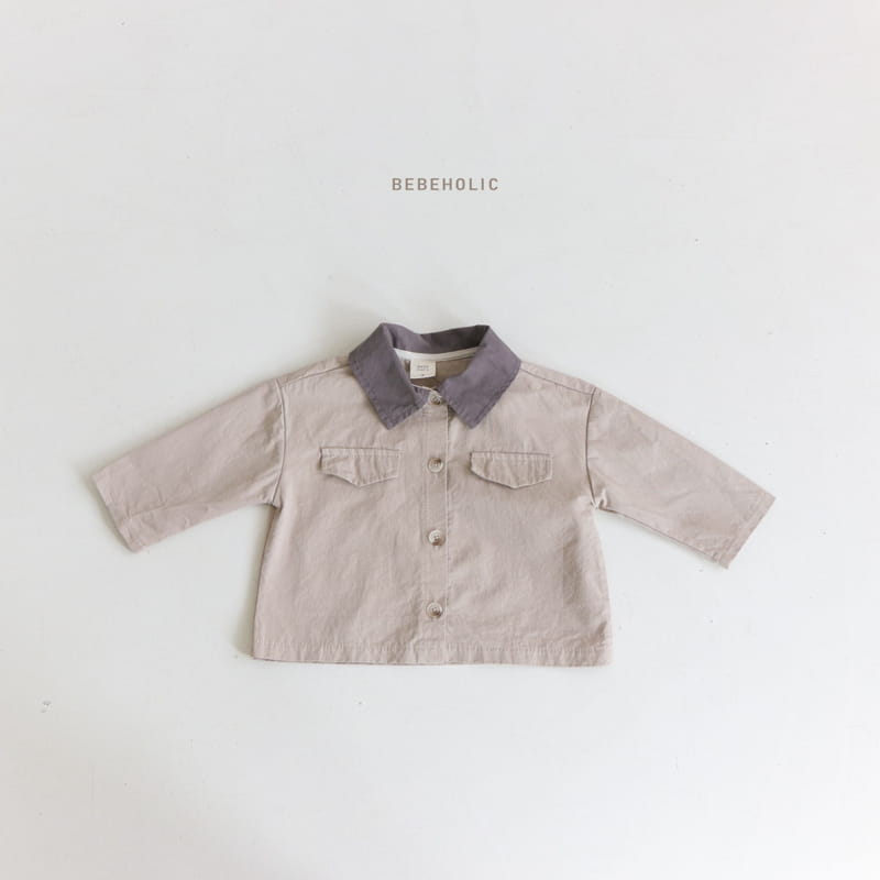 Bebe Holic - Korean Baby Fashion - #babywear - Color Collar Shirt Jacket - 6