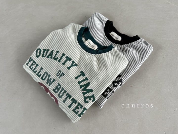 Churros - Korean Children Fashion - #kidsstore - 08 Stripes Tee - 6