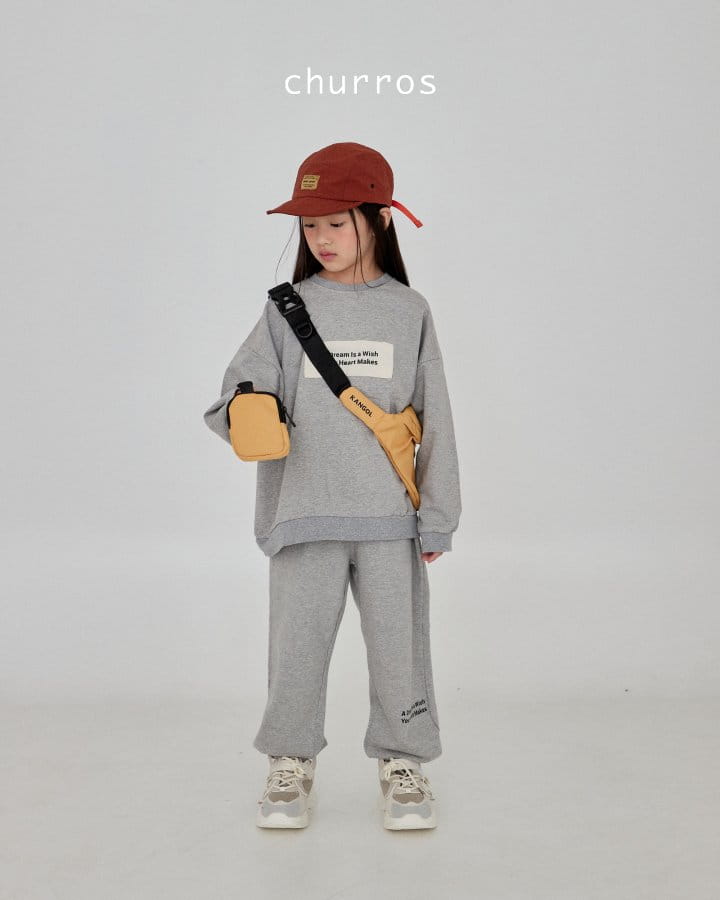 Churros - Korean Children Fashion - #kidzfashiontrend - Lettering Sweatshirt - 7