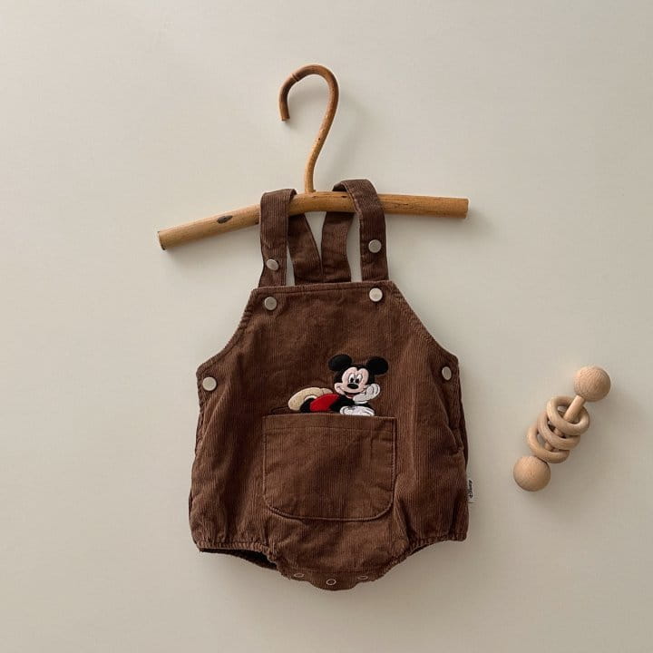 Ciel De Maman - Korean Baby Fashion - #babygirlfashion - M Fall Dungarees Bodysuit - 2