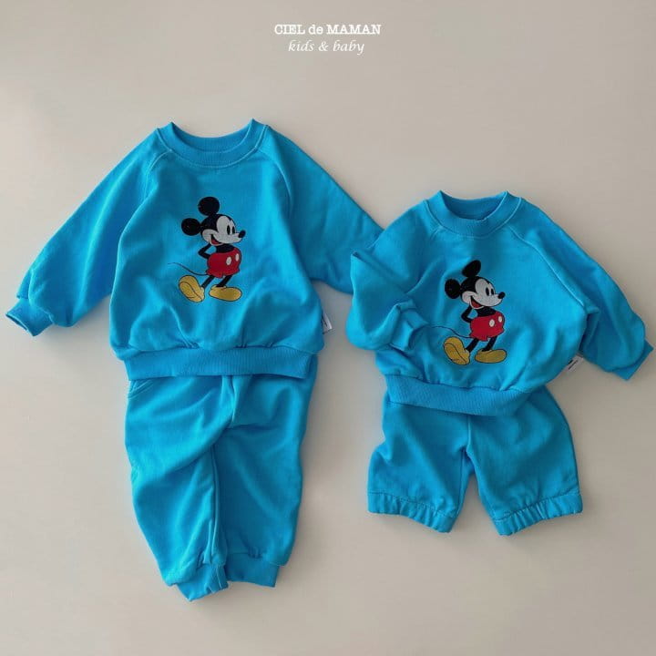 Ciel De Maman - Korean Baby Fashion - #babyoninstagram - Bebe M Pigment Top Bottom Set - 2