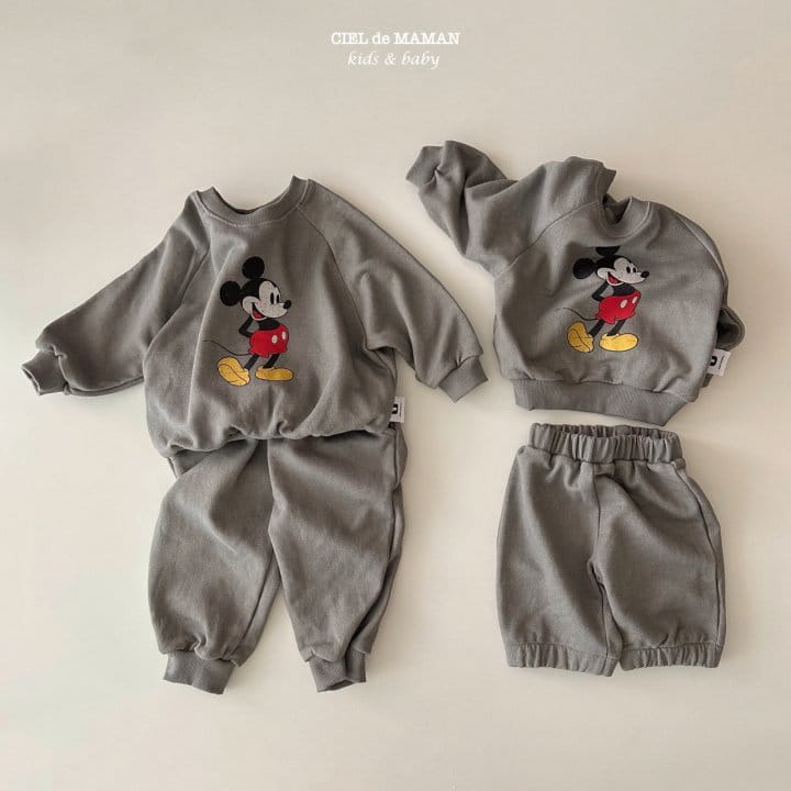 Ciel De Maman - Korean Baby Fashion - #babyootd - Bebe M Pigment Top Bottom Set - 3