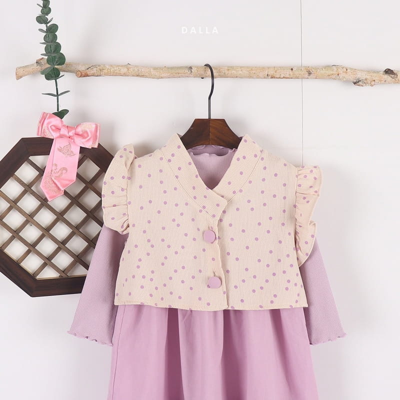 Dalla - Korean Children Fashion - #designkidswear - Dot Girl Hanbok - 2