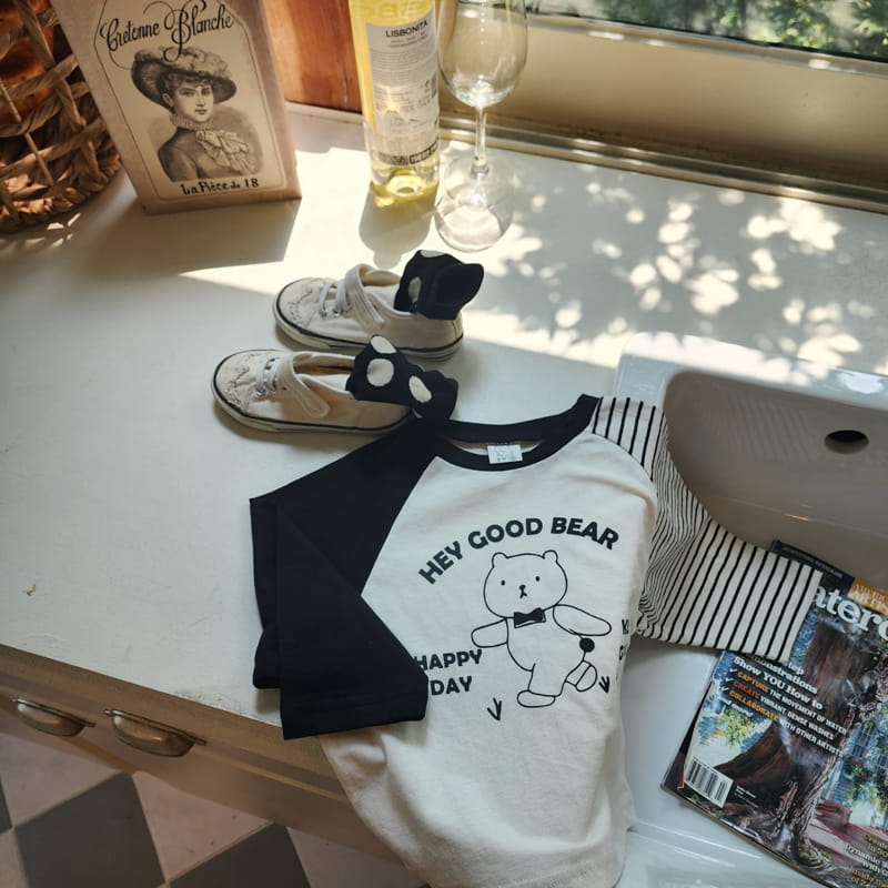 Dalla - Korean Children Fashion - #todddlerfashion - Good Bear Tee - 4