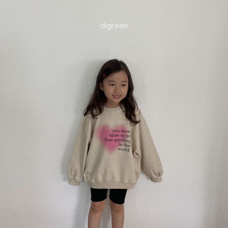 Digreen - Korean Children Fashion - #Kfashion4kids - Heart Dyeing Sweatshirt - 10