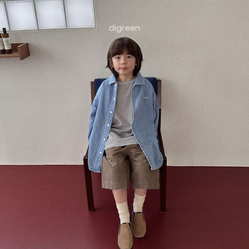 Digreen - Korean Children Fashion - #Kfashion4kids - Denim Shirt - 2