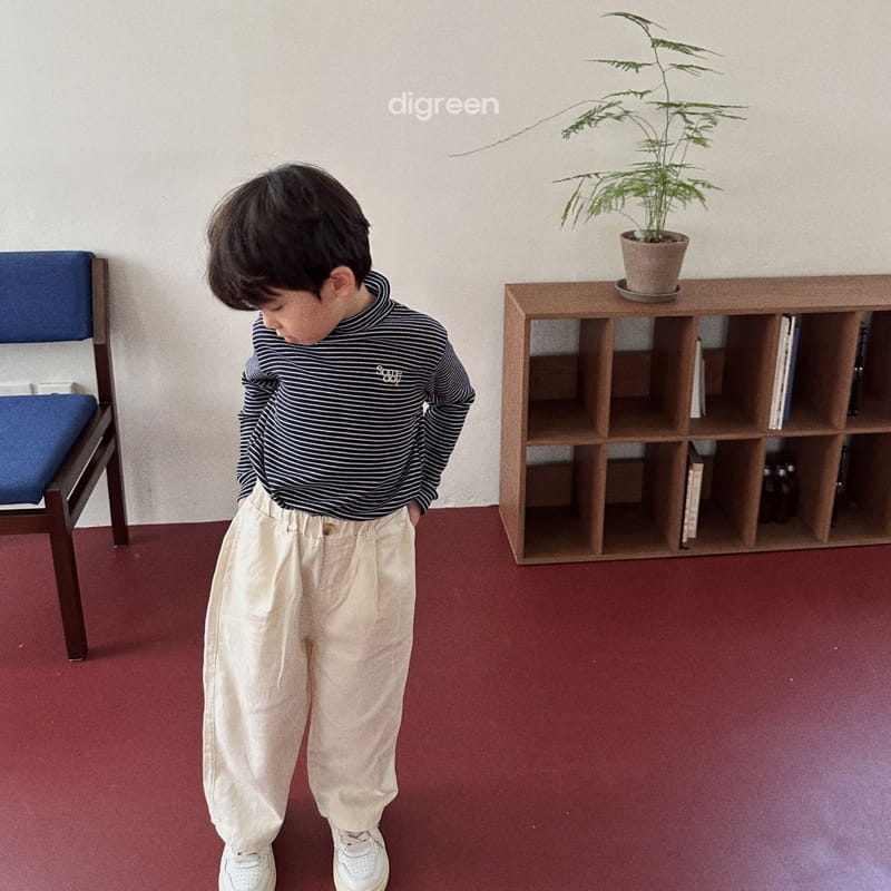 Digreen - Korean Children Fashion - #childofig - Line Turtleneck Tee - 10