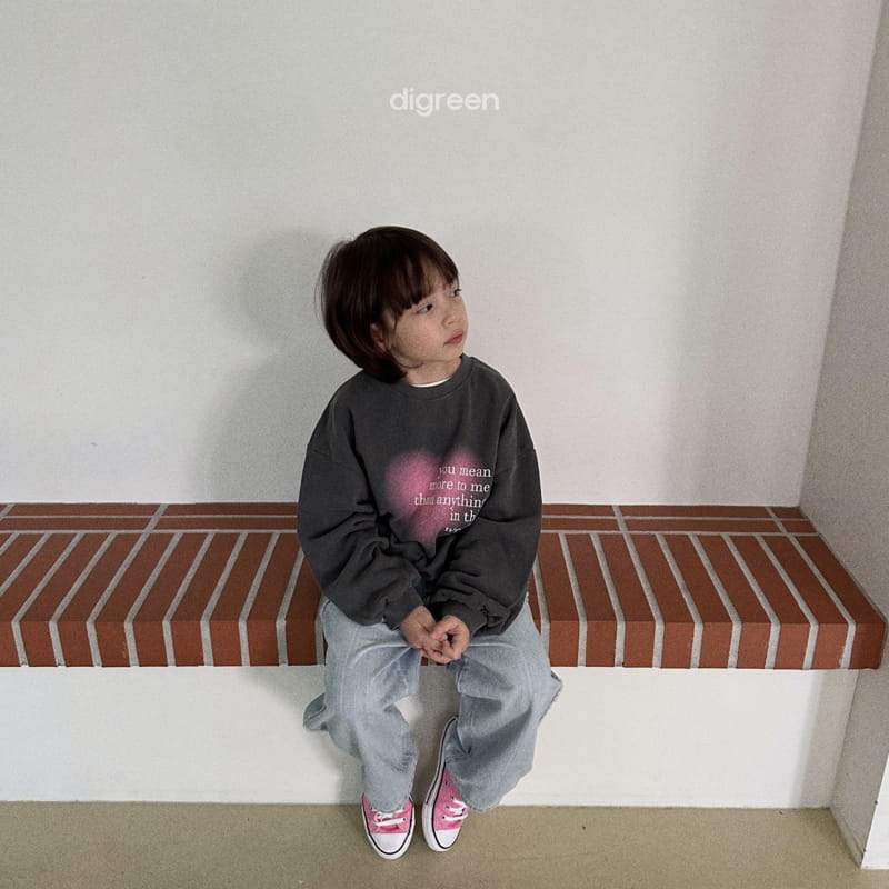 Digreen - Korean Children Fashion - #fashionkids - Heart Dyeing Sweatshirt - 6