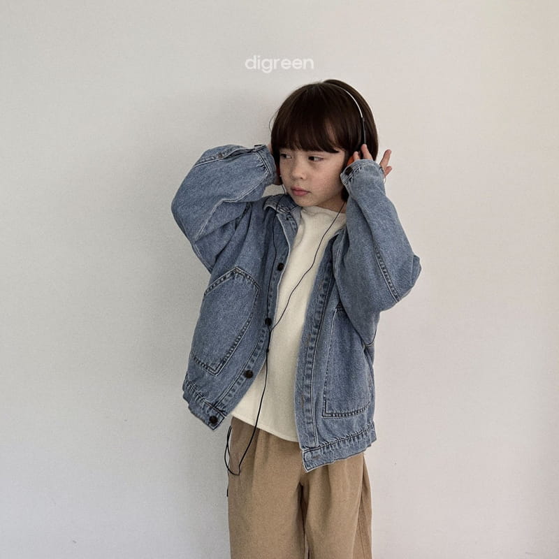 Digreen - Korean Children Fashion - #kidsshorts - Denim Jacket - 5