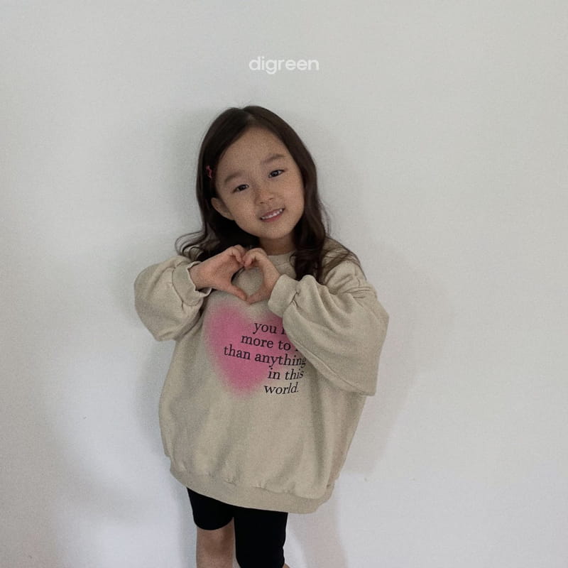 Digreen - Korean Children Fashion - #kidsstore - Heart Dyeing Sweatshirt - 8