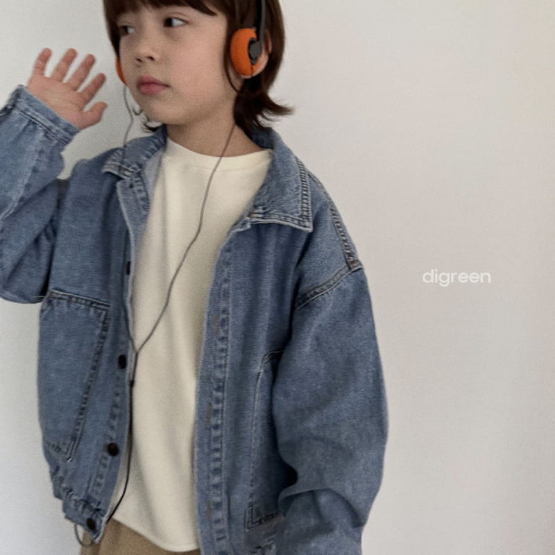 Digreen - Korean Children Fashion - #kidsstore - Denim Jacket - 6