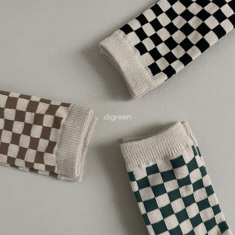 Digreen - Korean Children Fashion - #littlefashionista - Checker Board Socks