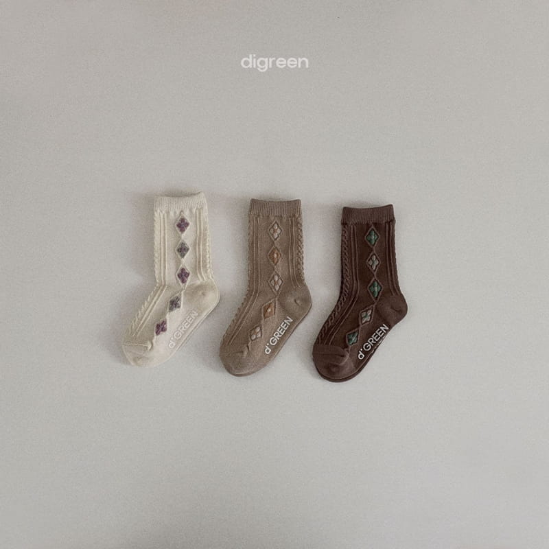 Digreen - Korean Children Fashion - #magicofchildhood - Natural Flower Socks