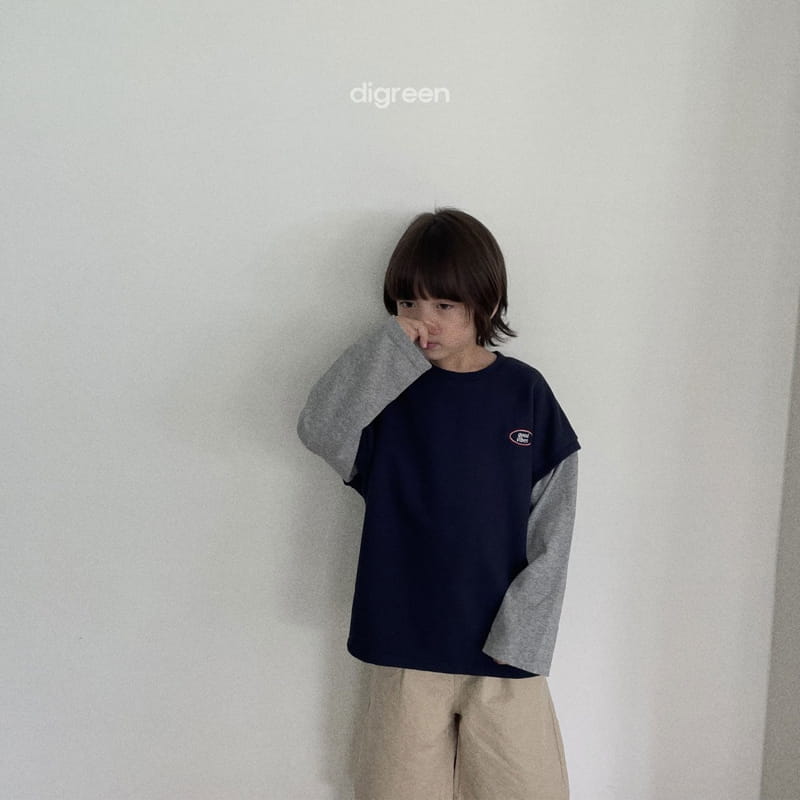 Digreen - Korean Children Fashion - #minifashionista - Layered Sweatshirt - 12