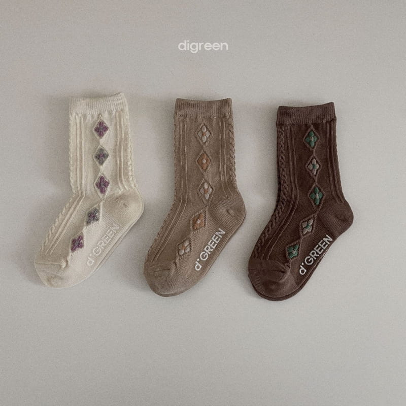 Digreen - Korean Children Fashion - #minifashionista - Natural Flower Socks - 2