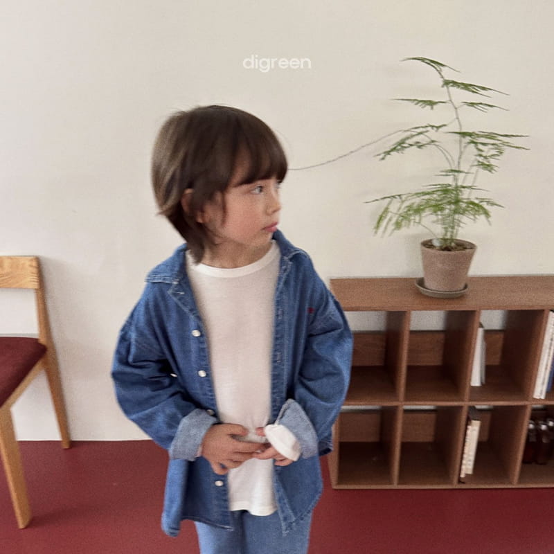 Digreen - Korean Children Fashion - #stylishchildhood - Denim Shirt - 9