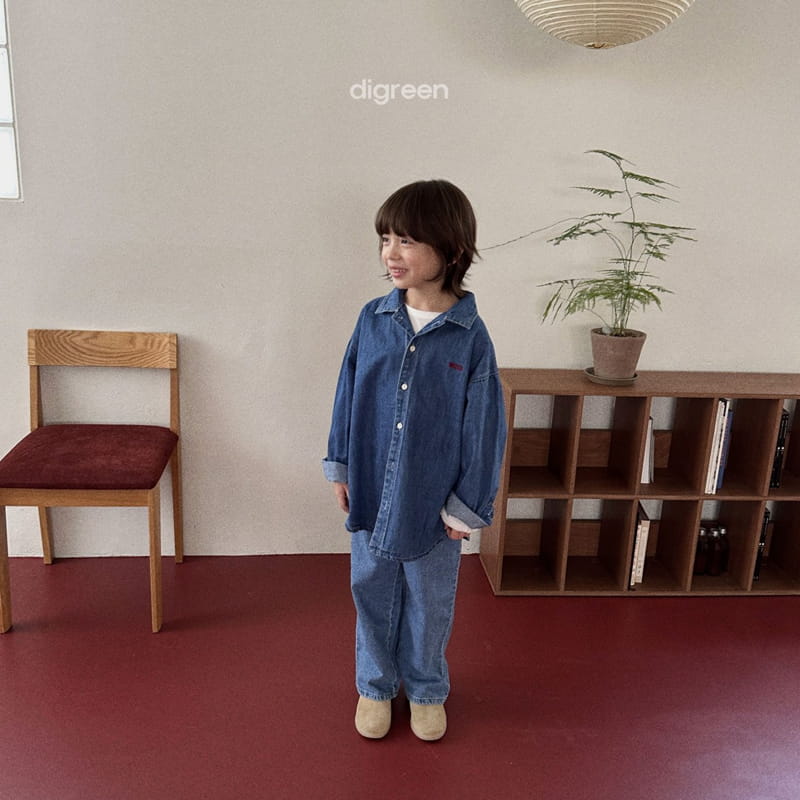 Digreen - Korean Children Fashion - #todddlerfashion - Denim Shirt - 7