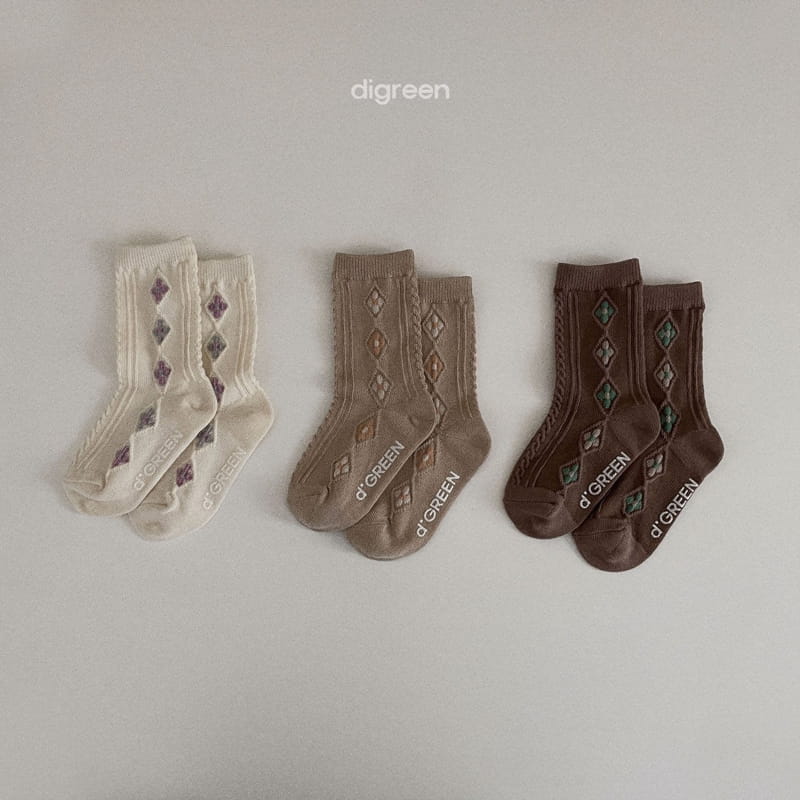 Digreen - Korean Children Fashion - #prettylittlegirls - Natural Flower Socks - 4