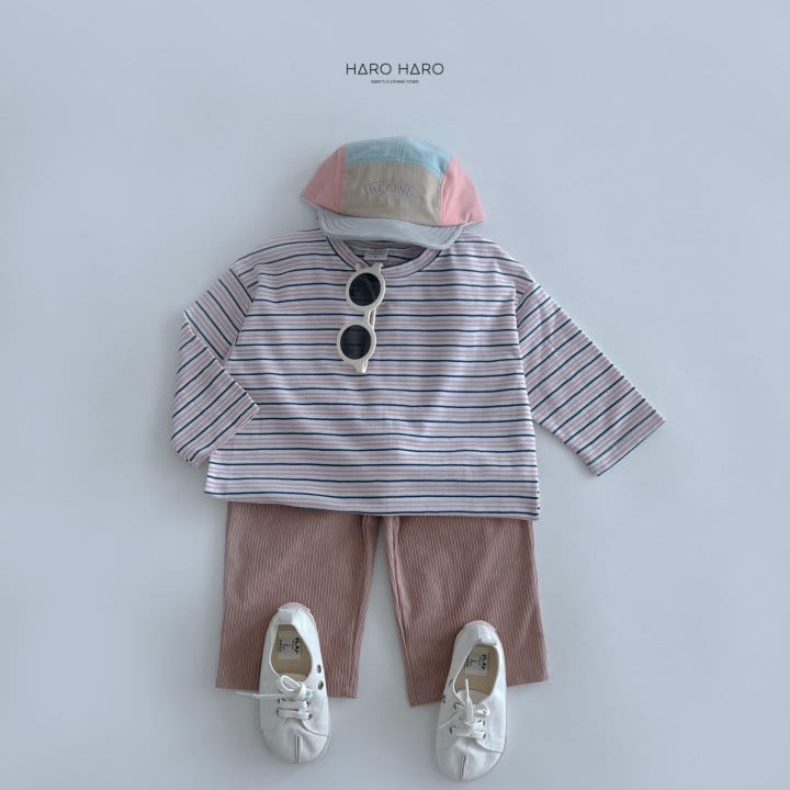 Haro Haro - Korean Children Fashion - #kidsshorts - Sweet Stripes Tee - 9