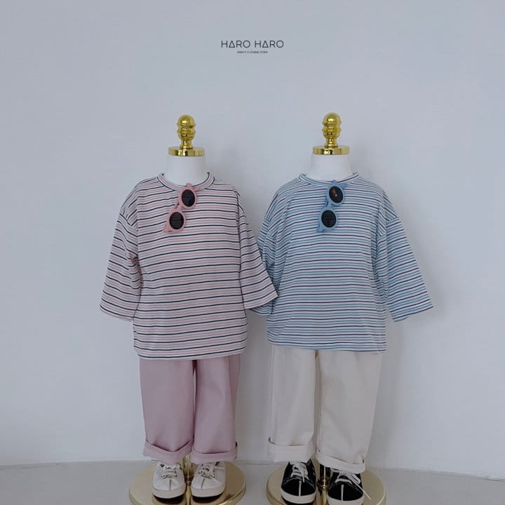 Haro Haro - Korean Children Fashion - #kidsstore - Sweet Stripes Tee - 10