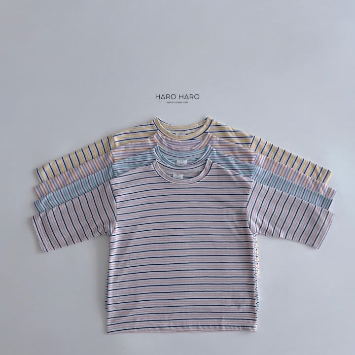 Haro Haro - Korean Children Fashion - #stylishchildhood - Sweet Stripes Tee - 3