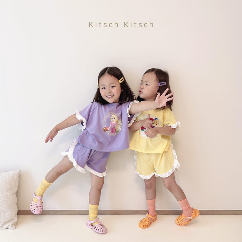 Kitsch Kitsch - Korean Children Fashion - #Kfashion4kids - Princess Frill Top Bottom Set - 9