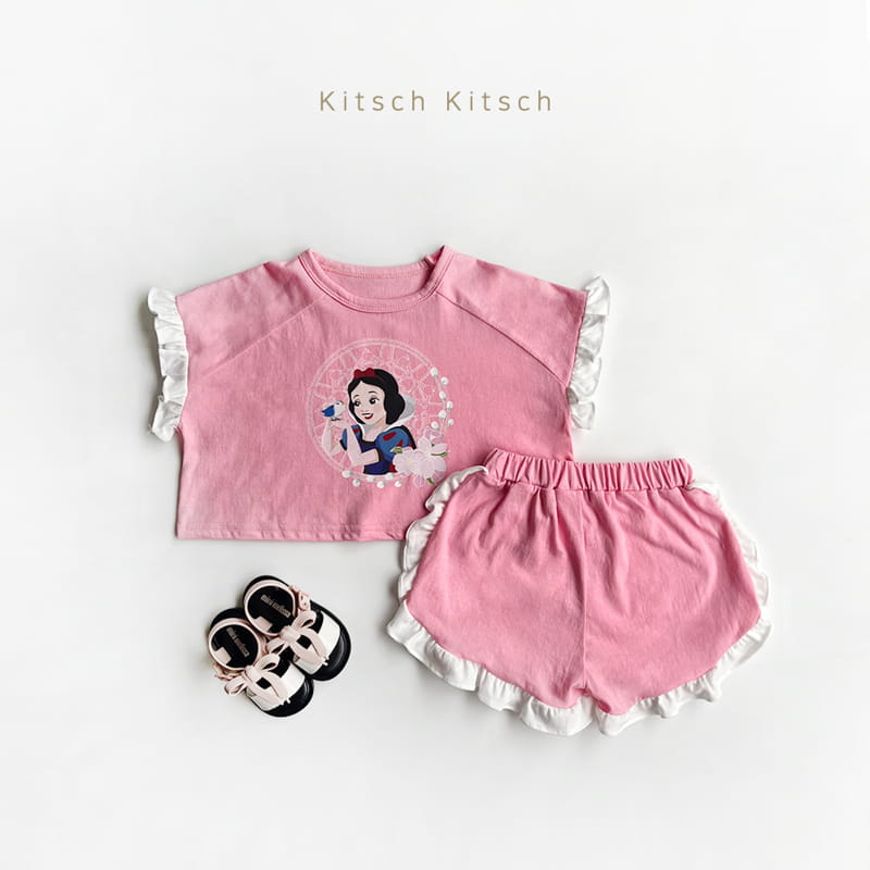 Kitsch Kitsch - Korean Children Fashion - #fashionkids - Princess Frill Top Bottom Set - 5