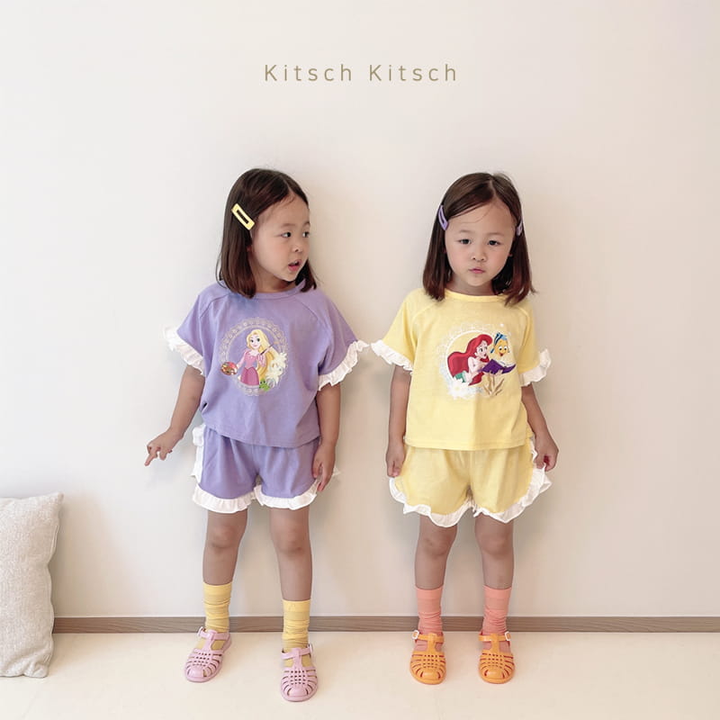 Kitsch Kitsch - Korean Children Fashion - #littlefashionista - Princess Frill Top Bottom Set - 10