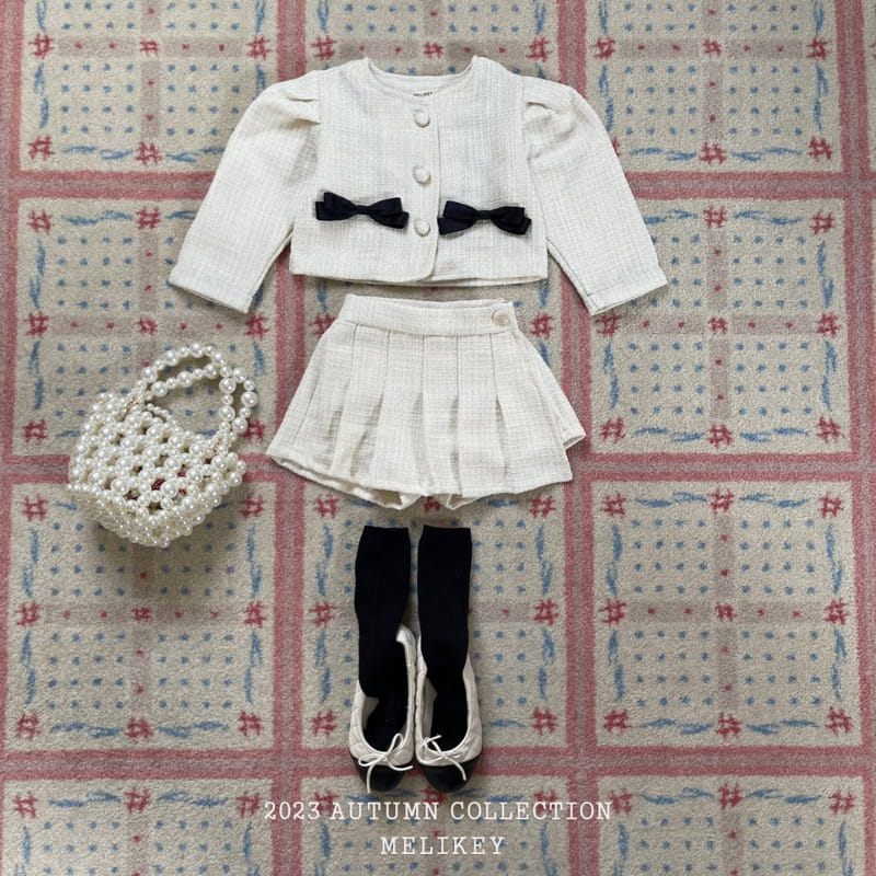 Melikey - Korean Children Fashion - #Kfashion4kids - Coco Twid Top Bottom Set - 3