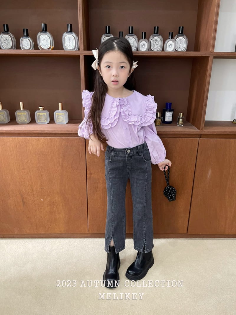 Melikey - Korean Children Fashion - #Kfashion4kids - Front Slit Straight Pants - 12