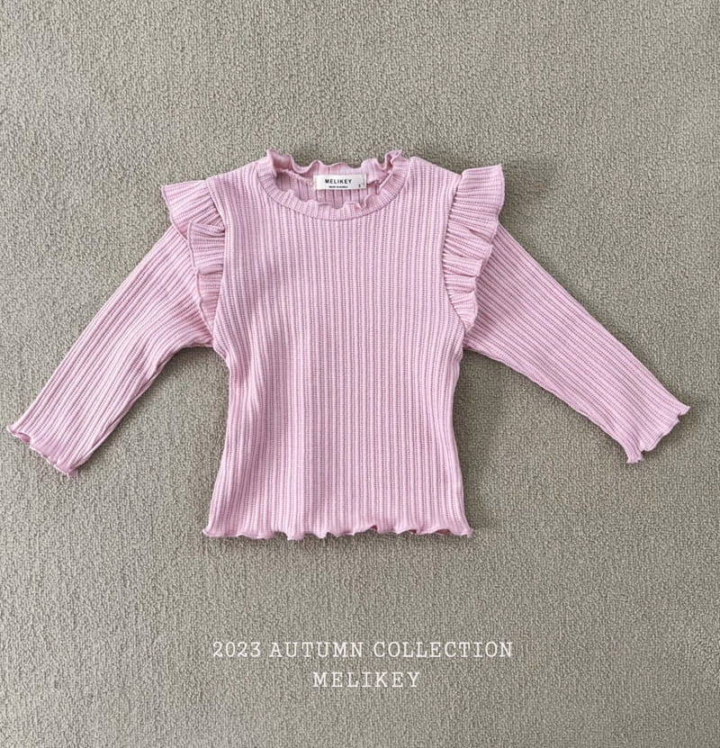 Melikey - Korean Children Fashion - #childofig - Frill Wing Tee - 2