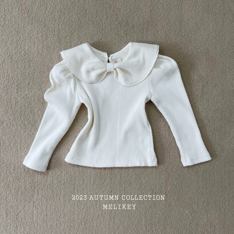 Melikey - Korean Children Fashion - #childofig - Butterfly Ribbon Tee - 2