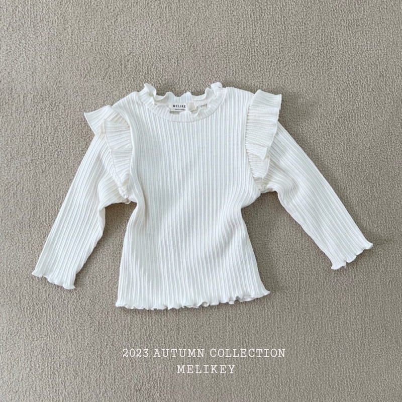 Melikey - Korean Children Fashion - #childrensboutique - Frill Wing Tee - 3