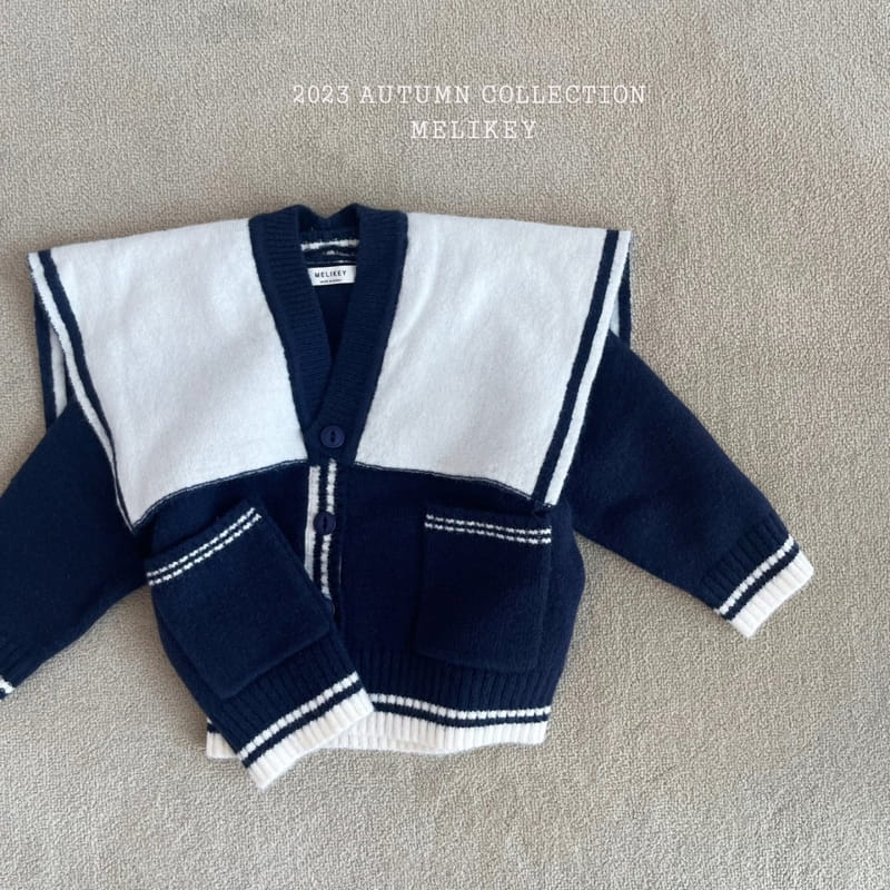 Melikey - Korean Children Fashion - #childofig - Sailor Knit Cardigan - 4