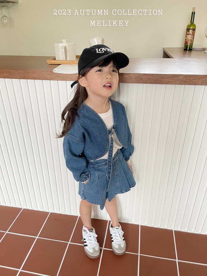 Melikey - Korean Children Fashion - #designkidswear - Denim Borelo Jacket - 7