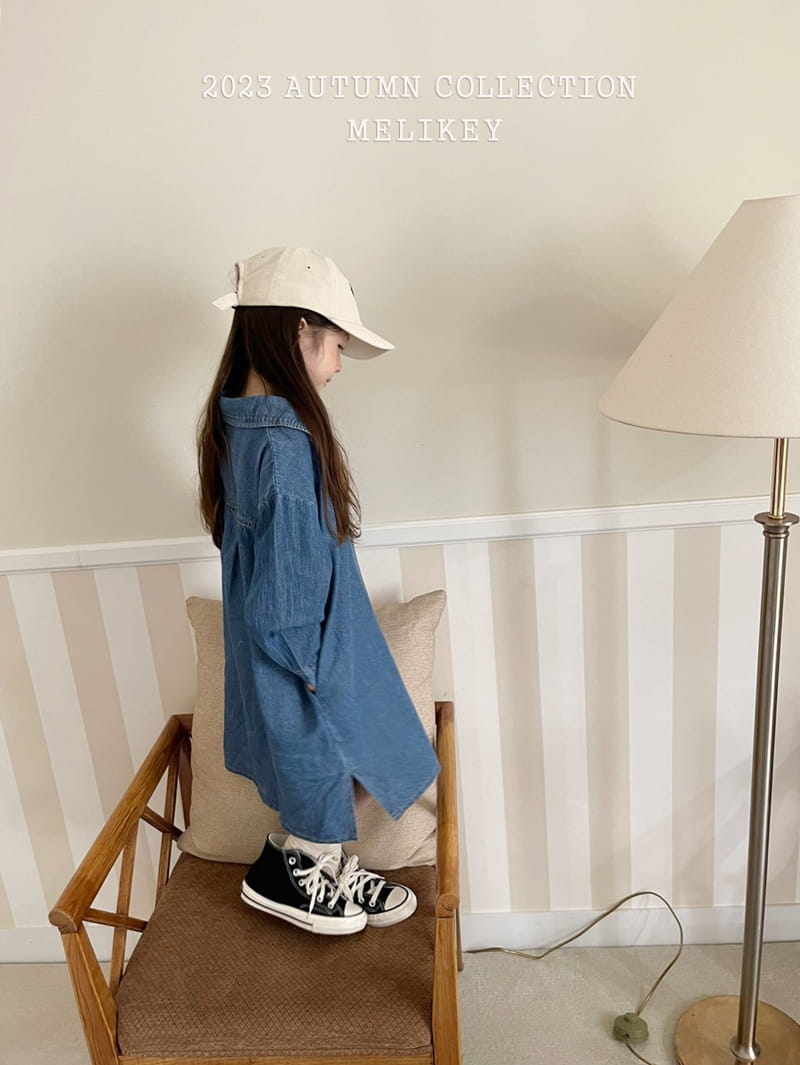 Melikey - Korean Children Fashion - #discoveringself - Denim Shirt One-piece - 9