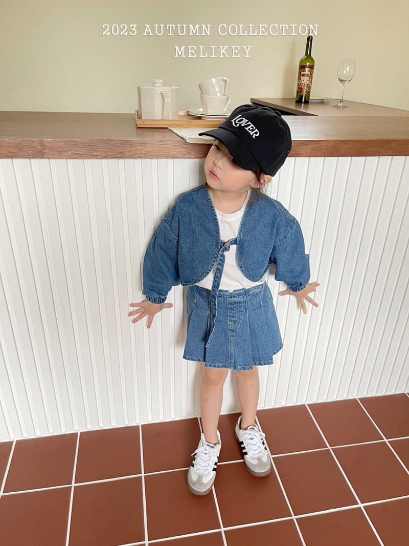 Melikey - Korean Children Fashion - #fashionkids - Denim Borelo Jacket - 9