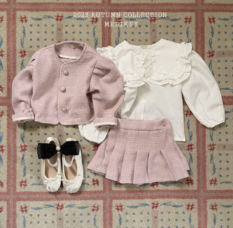 Melikey - Korean Children Fashion - #fashionkids - Double Frill Blouse - 8