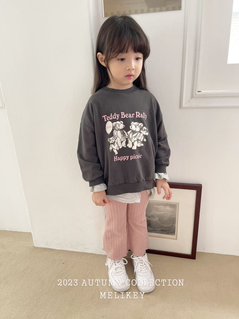 Melikey - Korean Children Fashion - #kidsshorts - Balloon Teddy Sweatshirt - 6